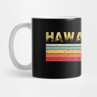 Hawaiian Vintage 80s Palm Trees Sunset Mug